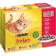 Friskies alu. 12x85g csirke, marha, bárány, kacsa, szószban