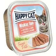 Happy Cat minkas duo 100g baromfi, lazac