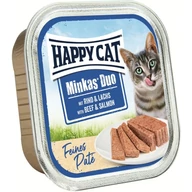 Happy cat minkas duo 100g marha, lazac