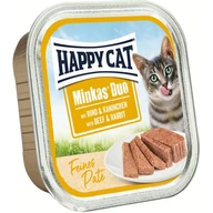 Happy Cat minkas duo 100g marha, nyúl