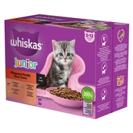 Whiskas alu. 12x85g junior marha, csirke