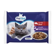 Prevital alu. 4x100g marha, nyúl-pulyka zselében