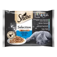 Sheba alu. 4x85g halas választék szószban