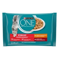 One alu.4x85g sterilcat csirke, marha, zöldbabbal