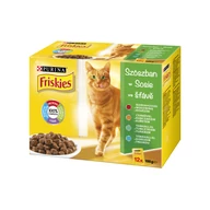 Friskies alu. 12x85g marha, csirke, tonhal, tőkehal szószban