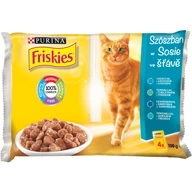 Friskies alu. 4x85g lazac, tonhal, szardínia, tőkehal