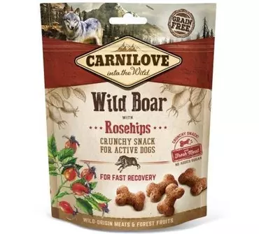 Carnilove crunchi snack Wild Boar rosehips 200g