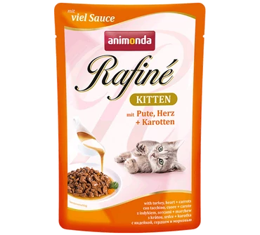 Animonda Rafiné kitten 100g pulyka, szív, sárgarépa              