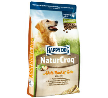 Happy Dog naturcroq marha-rizs 15+3kg