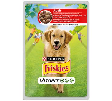 FRISKIES VITAFIT ALUTASAKOS ELEDEL KUTYÁK RÉSZÉRE, marhahússal 100G