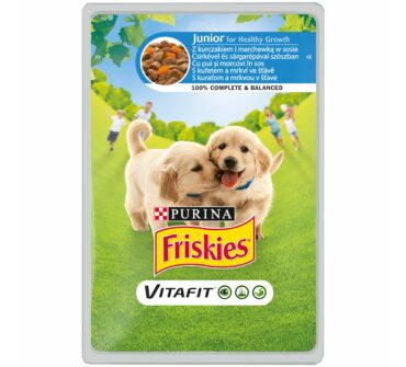 Friskies Vitafit Junior alutasakos eledel kölyök kutyák részére 100g