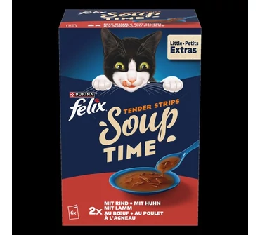 Félix soup tender strips 6x48g húsos