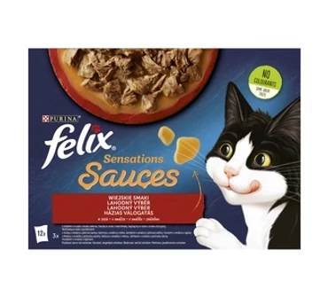 Félix alu 12x85g sensations házias válogatás szószban