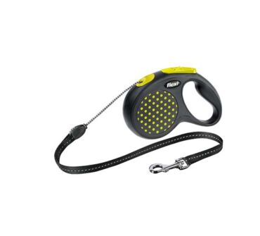 Flexi S New Design Cord sárga