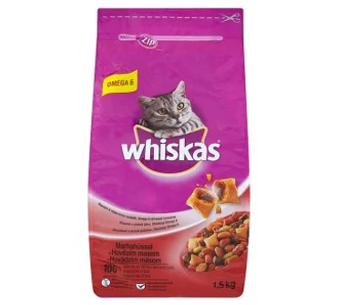 Whiskas 14Kg marhás