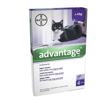 Advantage 80 spot-on 4 X 0,8ml                   